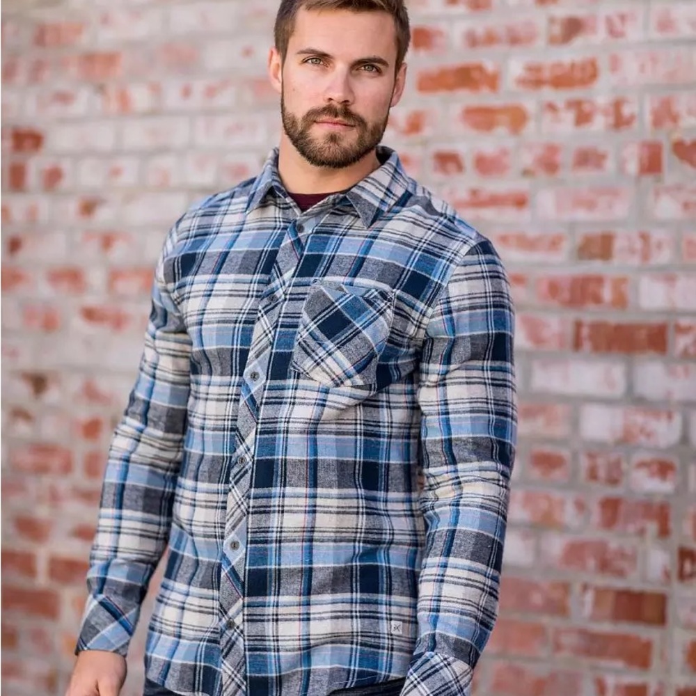 Buckle Exclusive Brand: Departwest Plaid Flannel Button Up